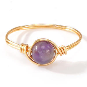 Anillos de Dedo Unisex Clásicos con Cuentas de Piedra Natural, Energía Curativa, Regalo de Piedras Preciosas - Product Image 6