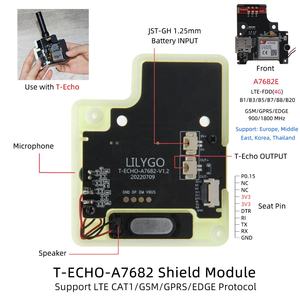 LILYGO TTGO T-Echo A7682E Carte de développement SIM 4G LTE CAT1 GSM GPRS EDGE Carte d'extension Microphone Haut-parleur Microboard Kits - Product Image 5