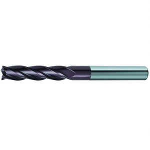 Ttake Standard Carbide End Mill Ta1410 30 Degree Helix 4 Flutes Extra Long Series Nano TiAln Coated - Product Image 2