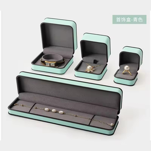 Wholesale Custom Logo Luxury Pu Leather Necklace <b>Rings</b> Bracelet Jewelry <b>Gift</b> <b>Box</b> Packaging - Product Image 5