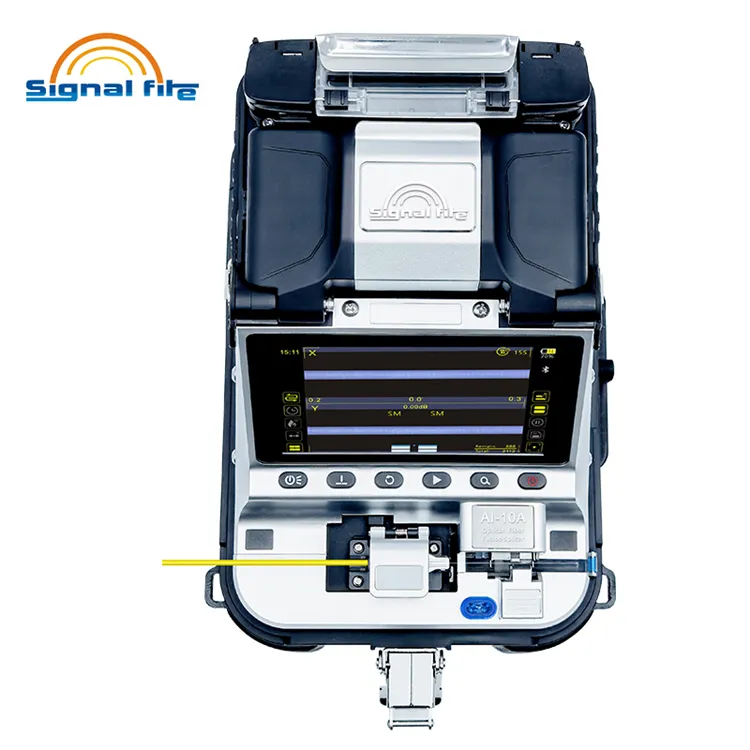 Fusionadora Automática De Fibra Optica Máquina De Empalme De Soldadura Óptica Ai10A Señal Fuego Ai 10A