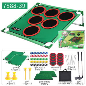 <span class=keywords><strong>Jeu</strong></span> de <span class=keywords><strong>mini</strong></span>-<span class=keywords><strong>golf</strong></span> pour l'extérieur, intérieur et familial, pour la pratique du swing, <span class=keywords><strong>jeu</strong></span> de <span class=keywords><strong>mini</strong></span>-chipping pour planches à velcro, balles en plastique collantes - Product Image 6
