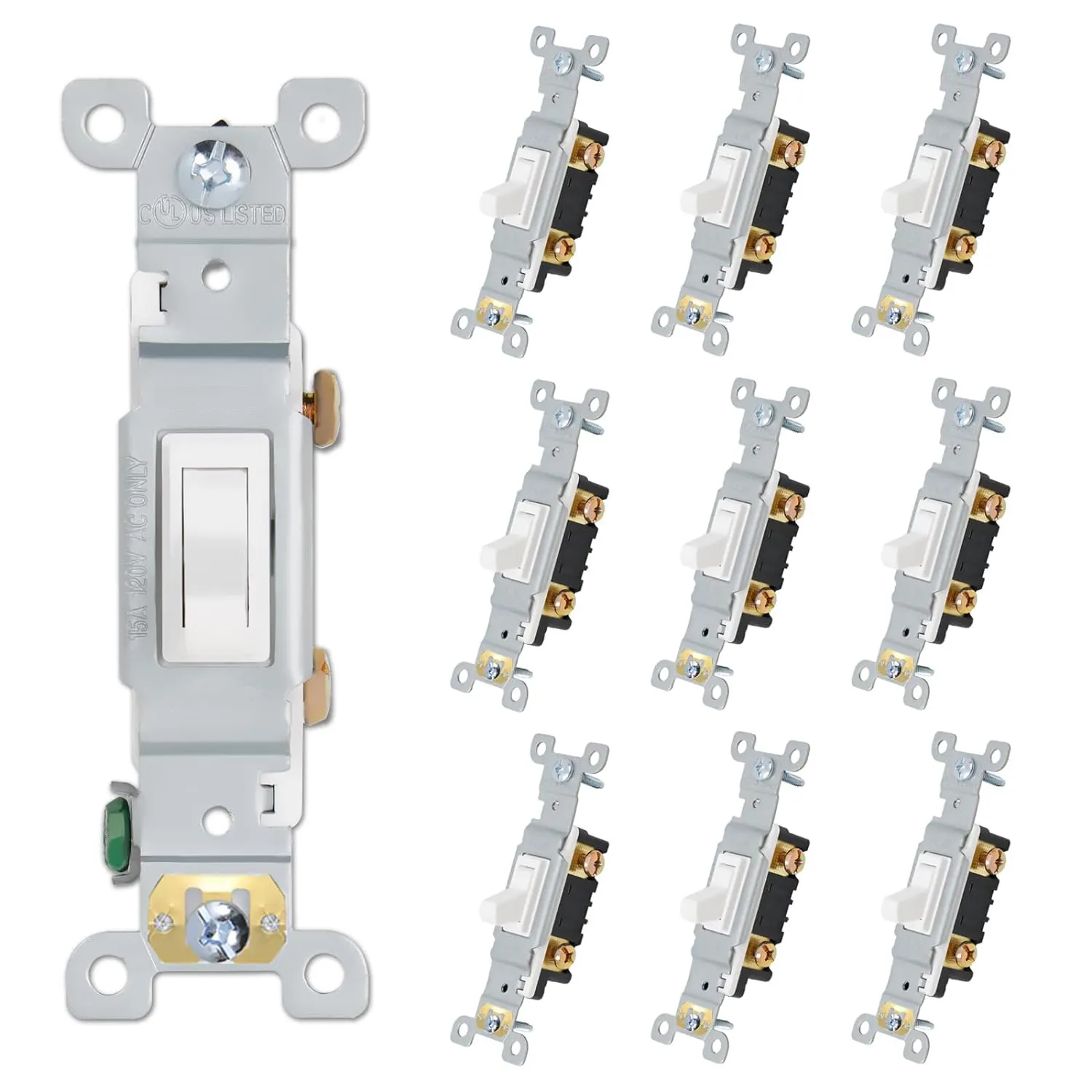 Enkelpolige 1 Gang Elektrische Toggle On/Off Wall Switch