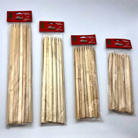 Brochettes plates jetables en bambou durables et écologiques de haute qualité 20/25/30/35 cm pour la cuisson en extérieur – Bio et sur mesure
