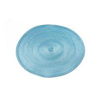 Tapis et coussinets en plastique rotin tissé rond de couleur chinoise personnalisés napperon et tampon circulaires