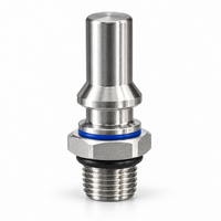 Raccord rapide de refroidissement liquide SUS304 DN9 UQD04 mâle à face plate anti-débordement pour serveur de centre de données