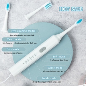 Cepillo de Dientes Eléctrico Portátil de Alta Calidad para Viajes, Cepillo de Dientes Recargable con Cerdas Suaves Antibacterianas para Adultos, para el Hogar y Viajes - Product Image 4