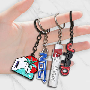 Porte-clés en métal émaillé personnalisé de <span class=keywords><strong>dessin</strong></span> animé doux personnalisé avec pendentif Porte-clés en métal à la mode - Product Image 3