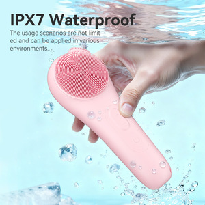 Smart Electric <strong>Facial</strong> <strong>Cleansing</strong> <strong>Brush</strong> With Constant Temperature Heating 5 Speed Vibration Waterproof for Deep Pore Cleaning - Product Image 4