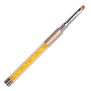 Ensemble de pinceaux pour nail art en poils synthétiques, ronds, plats, avec virole en aluminium, manche en plastique, outil multifonctionnel pour salon de manucure en gel - Product Image 4