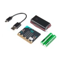 BBC micro:bit V2 Go Bundle Maker Board Kit dengan kabel micro USB dan baterai untuk Anak-anak