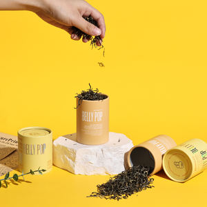 Emballage de cylindre de qualité alimentaire personnalisé pour boîte de tube rond de thé Tube rond en papier kraft tube rond - Product Image 2