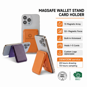 Cartera Magnética Plegable Minimalista de PU, Soporte para Teléfono con Ranuras para Tarjetas, de Cuero, para iPhone 17 16 15 14 <span class=keywords><strong>13</strong></span> Pro Max, Regalos Promocionales - Product Image 1