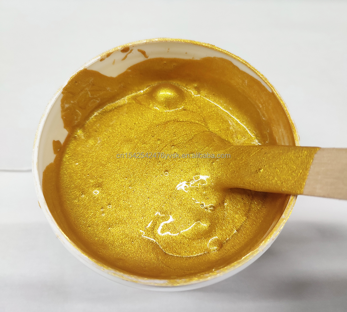 Water based golden screen printing ink gold silk screen ink textile gold paste metallic ink