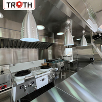 Camion de restauration mobile Truth Outdoor pour hot-dogs et café, camion de rue avec cuisine complète pour les collations rapides