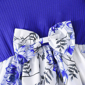 ชุดเดรสเด็กผู้หญิงผ้าขนสัตว์เนื้อนุ่ม แต่งระบายขอบ แขนยาว ลายดอกไม้น่ารัก ซักได้ เหมาะสำหรับฤดูใบไม้ผลิและฤดูใบไม้ร่วง - Product Image 5