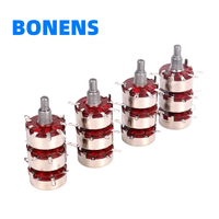 Potentiomètres rotatifs à double film de carbone Bonens WTH118 100-47k Tolerance 20%