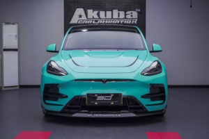 Produit le plus récent : lèvre de pare-chocs avant, diffuseur arrière, jupes latérales, spoiler central, kits de carrosserie large pour Tesla Model Y - Product Image 2
