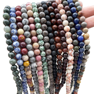 Cuentas Redondas de Piedras Preciosas Naturales para la Fabricación de Joyas, Cuentas de Cristal de 4mm/6mm/8mm/10mm/12mm para la Fabricación de Pulseras - Product Image 3