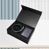 Boîte d'emballage avec ceinture en papier de luxe pour hommes avec impression de logo personnalisé Boîte cadeau portefeuille d'emballage en papier en carton pour hommes