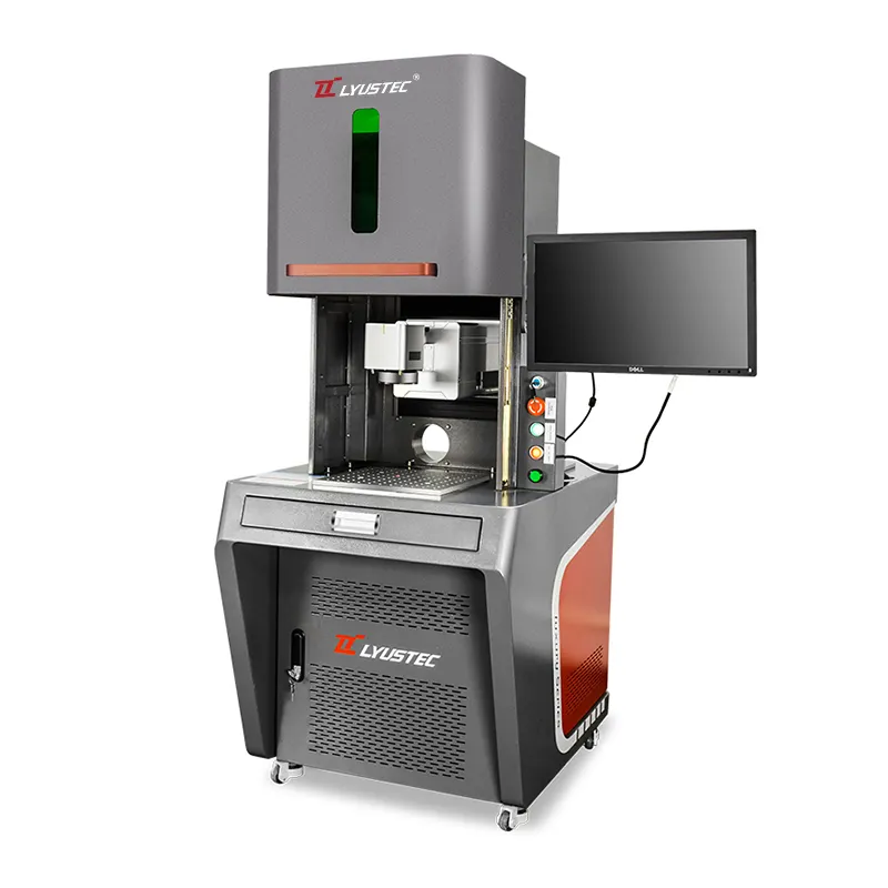 Geschlossene UV-Laser beschriftung maschine 3W 5W 10W UV-Laser gravur maschine für großes Glas