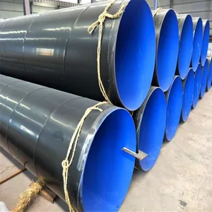 AWWA C200 Spiral Welded Carbon Steel Pipe 500mm Diameter Round Section ERW SSAW Technique For Anticorrosion Water Steel Pipe