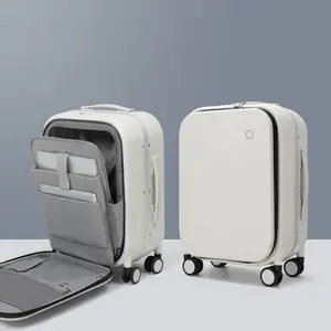 MIXI กระเป๋าเดินทางล้อลาก,กระเป๋าเดินทางแฟชั่นใหม่น้ำหนักเบาขนาด18 20นิ้วกระเป๋าเดินทางมีโครงอลูมิเนียมพร้อมกระเป๋าแล็ปท็อป
