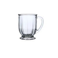 Mug à café en verre grande capacité populaire avec poignée, idéal pour restaurant, café, café glacé, verre à bière, verre à cocktail