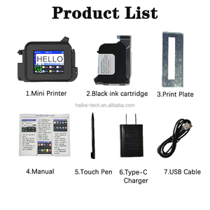 Codificador de datos inteligente Pantalla táctil Impresora de inyección de tinta portátil Mini impresora de inyección de tinta Impresión de etiquetas de logotipo - Product Image 6