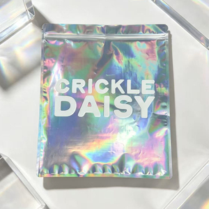 Pochette zippée à trois côtés avec hologramme personnalisé, emballage en feuille laser arc-en-ciel pour bijoux, cosmétiques, petits cadeaux - Product Image 6