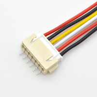 Pasokan Pabrik Kabel kustom Jst Xh 6Pin harnes kawat 24 Awg konduktor tembaga XH2.54 untuk kabel arah terbalik elektronik