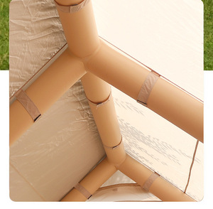Tente de camping gonflable légère <span class=keywords><strong>TUKI</strong></span> 12m² à deux chambres, double couche, beige, en tissu Oxford imperméable, luxe, vente en gros - Product Image 4