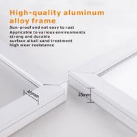 Plusieurs tailles Boîte à lumière publicitaire en alliage d'aluminium double face Boîte à lumière LED à ouverture frontale Boîte à lumière LED pour images