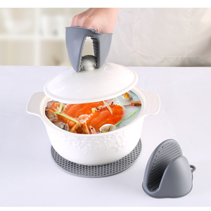 Maniques de four en silicone du fabricant avec doublure en coton épais, longues et antidérapantes - Product Image 6