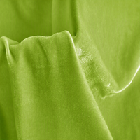 Tissu en velours de soie uni tissé 140 cm, multicolore, doux et brillant, mélange de soie à 18 % pour robes, vêtements et textiles
