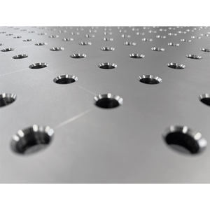 SteelMax INOX GPPH 1x1mt banco de soldadura con ruedas, 15mm de espesor, 28mm agujeros - Product Image 2