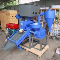 Ligne complète de décorticage et de polissage du riz, machine combinée de décorticage et de polissage du riz 500-800 kg/h pour entreprise de riziculture à domicile