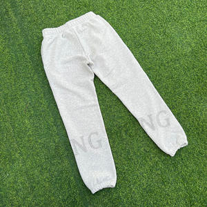 OEM Pantalon de jogging sans cordon de serrage avec logo imprimé bouffant de couleur unie Pantalon de survêtement lourd et surdimensionné pour hommes - Product Image 6