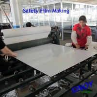 Miroir de sécurité en verre avec support vinyle de 3 mm à 6 mm d'épaisseur, fabriqué à Qingdao, pour portes coulissantes, armoires et placards