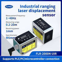 Capteur de distance laser haute précision FUWEI 20m FLR-2000N-UIR DC15-30V, vertical vers le bas, pour la mesure de la distance de niveau de matériaux/liquides