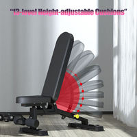 Banc de musculation multifonctionnel - Équipement de fitness professionnel commercial, exercices abdominaux, chaise de fitness multifonctionnelle