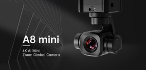Cámara con Gimbal de 3 Ejes A8mini, 4K 8MP, Zoom Digital 6X, Seguimiento IA, PTZ para Dron Multirrotor VTOL - Product Image 5