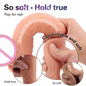 Extra Großer Tragbarer Dildo Paar-Sexspielzeug Erotikprodukte Verstellbarer Gürtel Verstärktes Design Weich Wasserdicht Realistisches <span class=keywords><strong>Penis</strong></span>-Design - Product Image 2