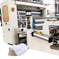 Machine à plier le papier toilette entièrement automatique ONEPAPER, pliage en V, tirage par le bas, avec moteur PLC et engrenage, 380V 50Hz triphasé