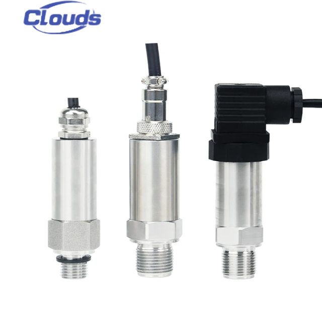 High-Temperature Automotive Oil Pressure Sensor Transmitter 4-20mA RS485 RS232 Stainless Steel Clouds YD-31