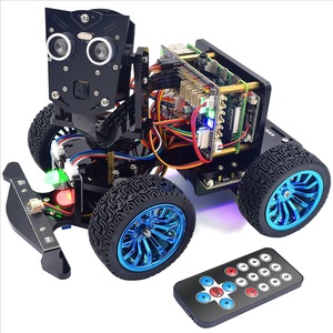 Kit voiture intelligente PiCar-B Mars Rover pour <span class=keywords><strong>Raspberry</strong></span> <span class=keywords><strong>Pi</strong></span>, évitement d'obstacles, suivi de ligne, traçage de la lumière, caméra, reconnaissance vocale - Product Image 1
