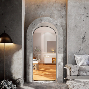 Handmade Hiện Đại Thủy Tinh Kim Loại Đóng Khung Di Động Đầy Đủ Cơ Thể Tầng Thường Đứng Treo Tường Thay Đồ Gương Cho Phòng Ngủ Nhà Ký Túc Xá - Product Image 3