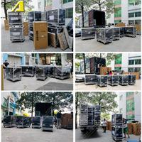 ACTPRO HDL 30-A Sistema de Altavoces Line Array de Dos Vías, Altavoces Activos de 10 Pulgadas, Amplificador de Audio HDL30A, Plástico, Neodimio
