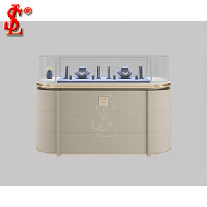 Vetrina Espositiva per Gioielli Personalizzata in Metallo Verniciato Nero, Banco Espositivo in Acciaio Inossidabile per Gioielleria - Product Image 2