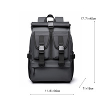 Sac à dos pour ordinateur portable personnalisable en stock, revêtement PU, résistant à l'eau, léger, durable, pour le bureau, l'école, les étudiants